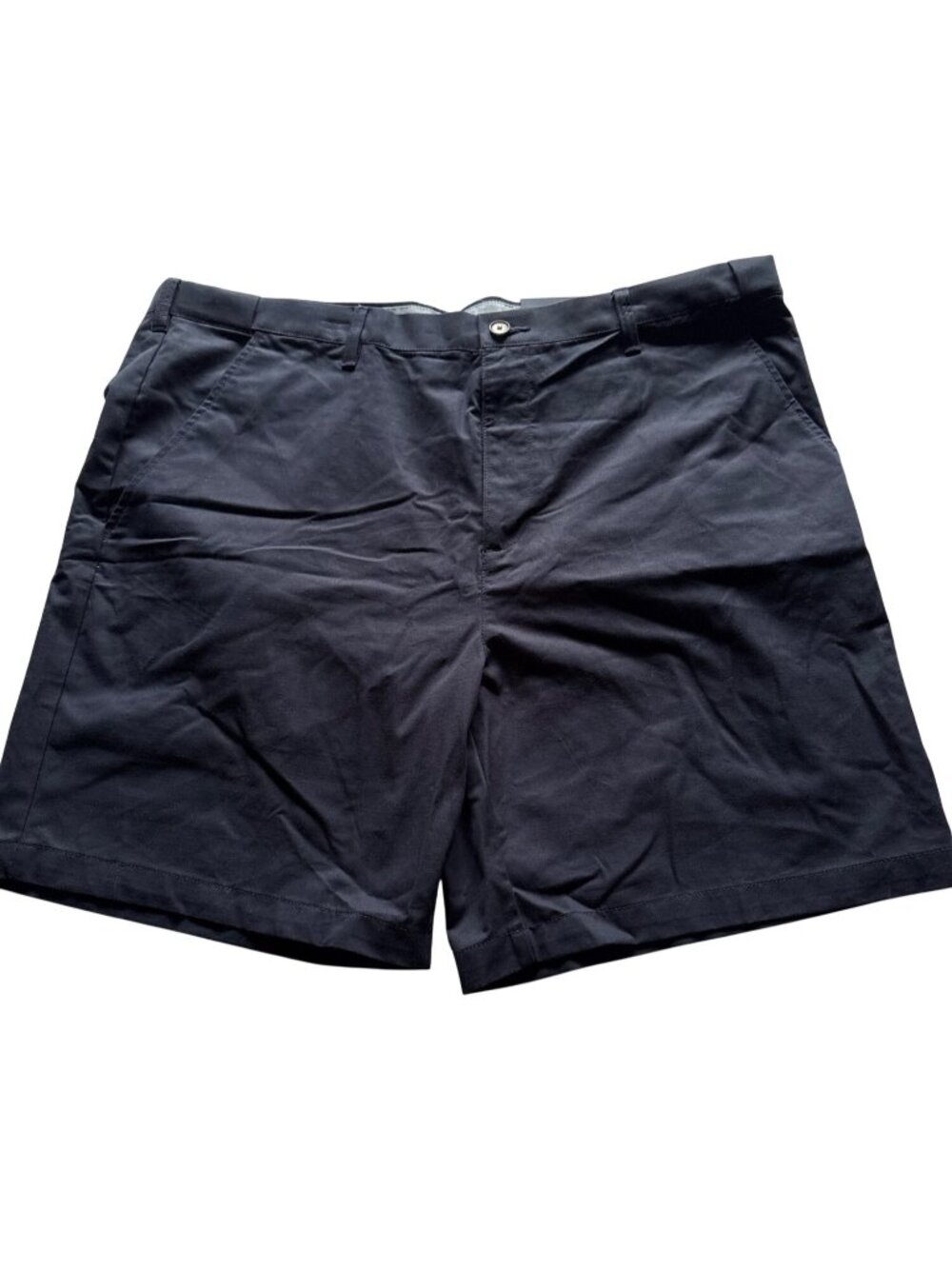 Shorts Navy 44 Flat Front Men Croft & Barrow Classic Fit Easy Care Flex-Waist